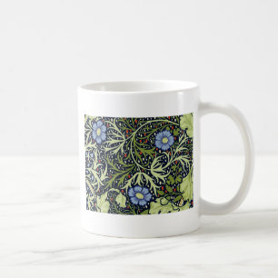 William Morris Seaweed Antique Flower Coffee Mug