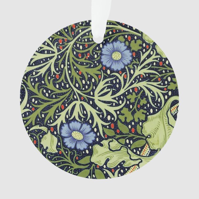 William Morris Seaweed Antique Flower Ornament (Front)