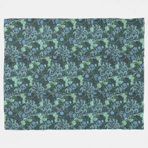 William Morris Seaweed Pattern Fleece Blanket