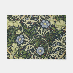 William Morris Seaweed Pattern Floral Vintage Art Doormat