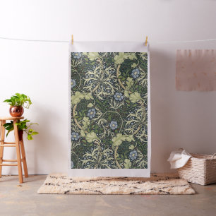 William Morris Seaweed Pattern Floral Vintage Art Fabric