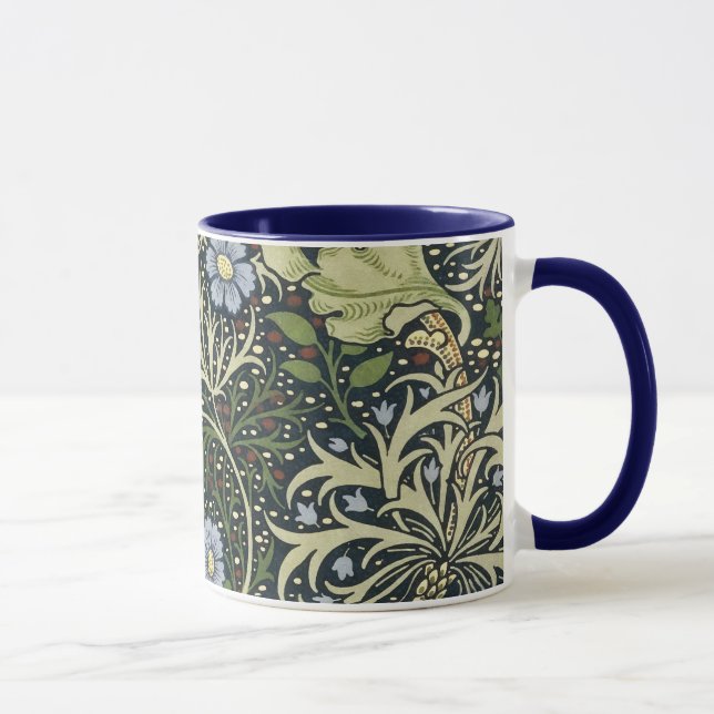 William Morris Seaweed Pattern Floral Vintage Art Mug (Right)