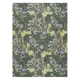 William Morris Seaweed Pattern Floral Vintage Art Tablecloth