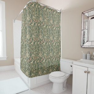 William Morris Seaweed Vintage Floral art nouveau Shower Curtain