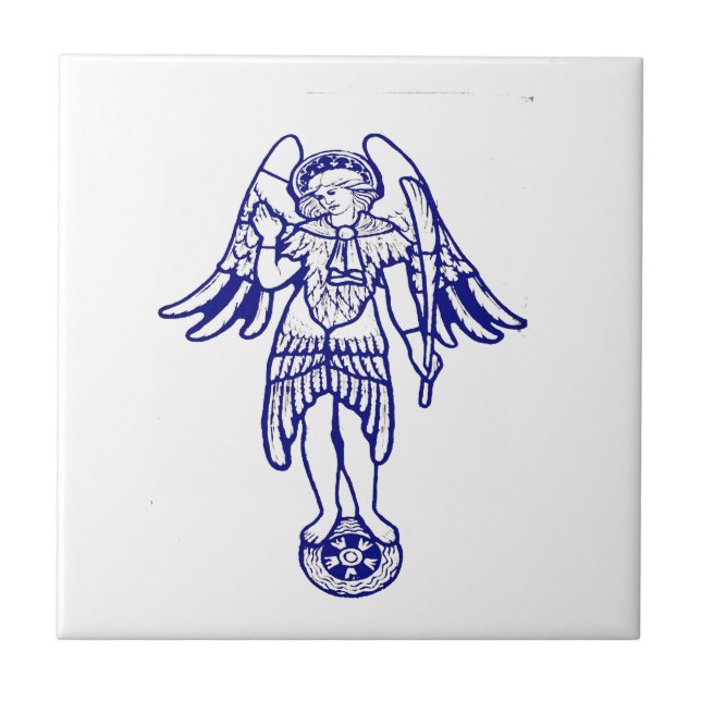 William Morris - Seraph at St Giles Ceramic Tile (Front)