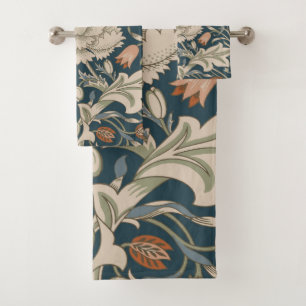 William Morris Severn Floral Garden Flower Classic Bath Towel Set