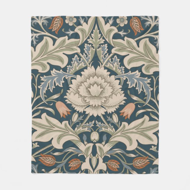 William Morris Severn Floral Garden Flower Classic Fleece Blanket (Front)
