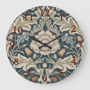 William Morris Severn Floral Garden Flower Classic Large Clock