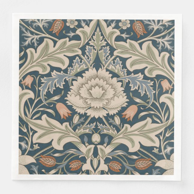 William Morris Severn Floral Garden Flower Classic Napkin (Front)
