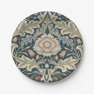 William Morris Severn Floral Garden Flower Classic Paper Plate