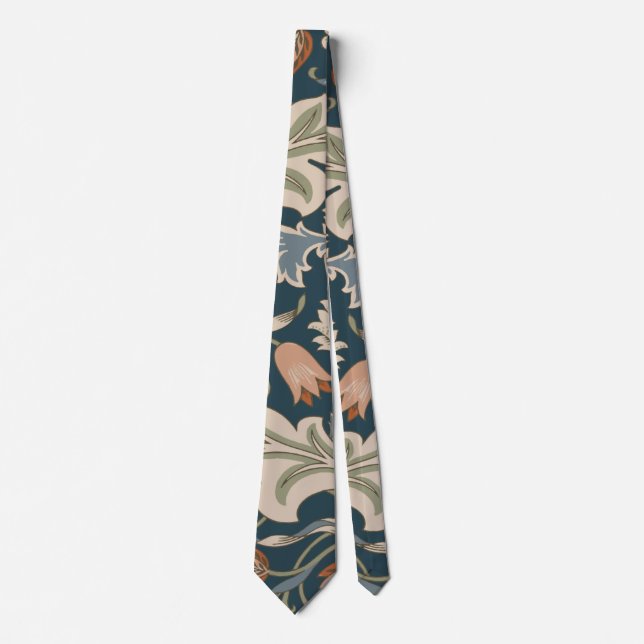 William Morris Severn Floral Garden Flower Classic Tie (Front)