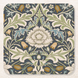 William Morris Severn Floral Pattern Classic Square Paper Coaster