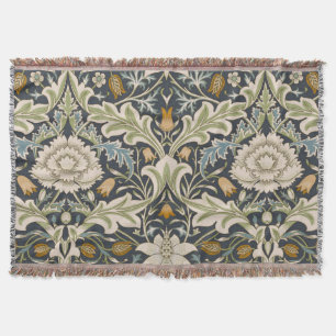 William Morris Severn Floral Pattern Classic Throw Blanket