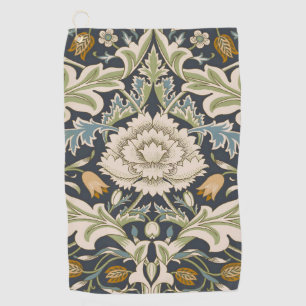 William Morris Severn Navy Blue Floral Art Golf Towel