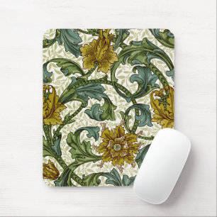 William Morris Single Stem Floral Art Tile Mouse Pad
