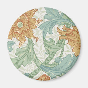 William Morris Single Stem Floral Pattern Magnet