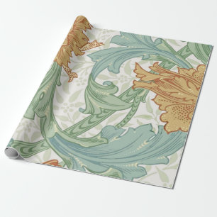William Morris Single Stem Floral Pattern Wrapping Paper