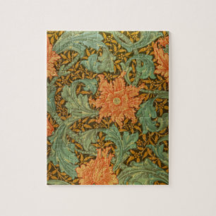 William Morris Single Stem Pattern Art Nouveau Jigsaw Puzzle