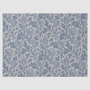 William Morris Slate Blue Thistle Wallpaper Tissue Paper