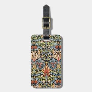 William Morris Snakeshead Design Luggage Tag