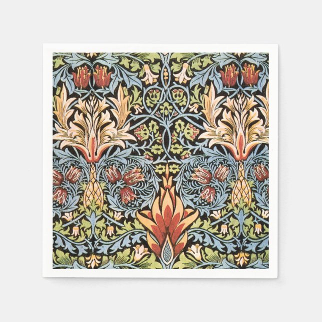 William Morris Snakeshead Design Napkin (Front)