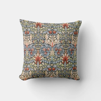 William Morris Snakeshead Design Pillow