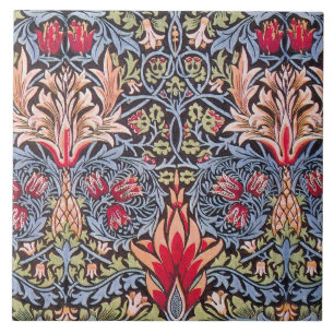 William Morris Snakeshead Floral Art Nouveau Ceramic Tile