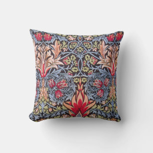 William Morris Snakeshead Floral Art Nouveau Cushion