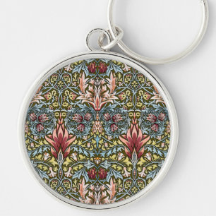 William Morris Snakeshead Floral Pattern Key Ring