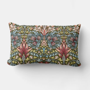 William Morris Snakeshead Floral Pattern Lumbar Cushion