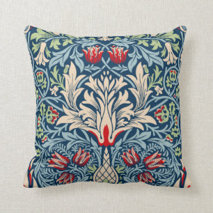 William Morris Snakeshead Fritillary Floral Design Cushion