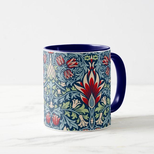 William Morris Snakeshead Fritillary Floral Design Mug (Front Right)