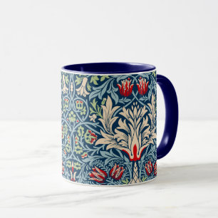 William Morris Snakeshead Fritillary Floral Design Mug