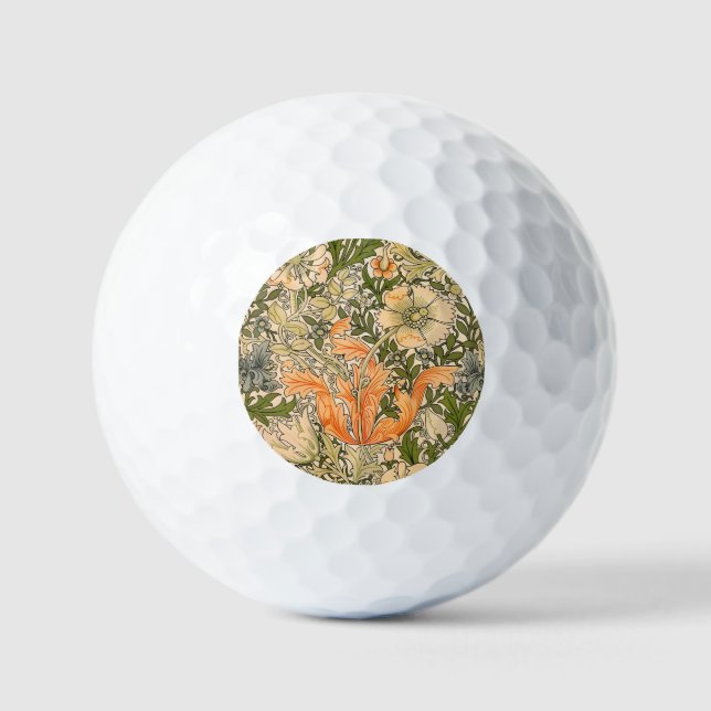 William Morris Spring Compton Flower Festival Golf Balls (Front)