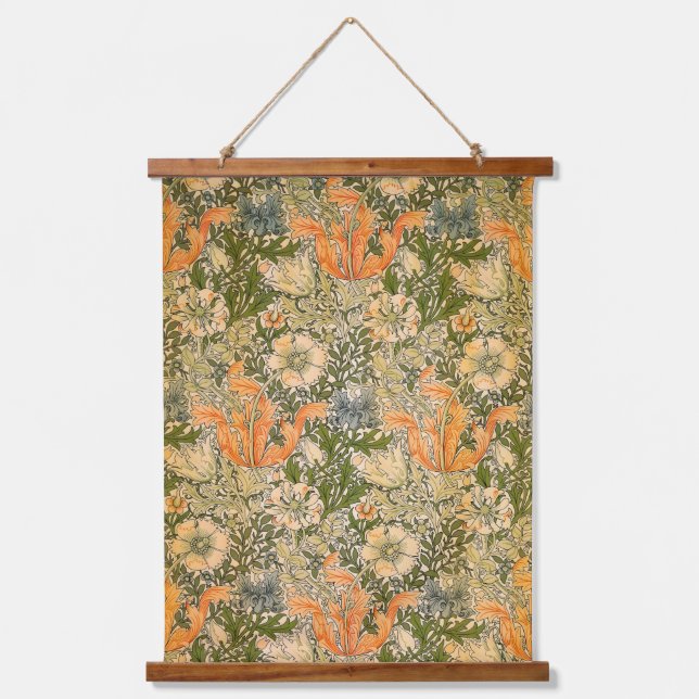 William Morris Spring Compton Flower Festival Hanging Tapestry (Front)