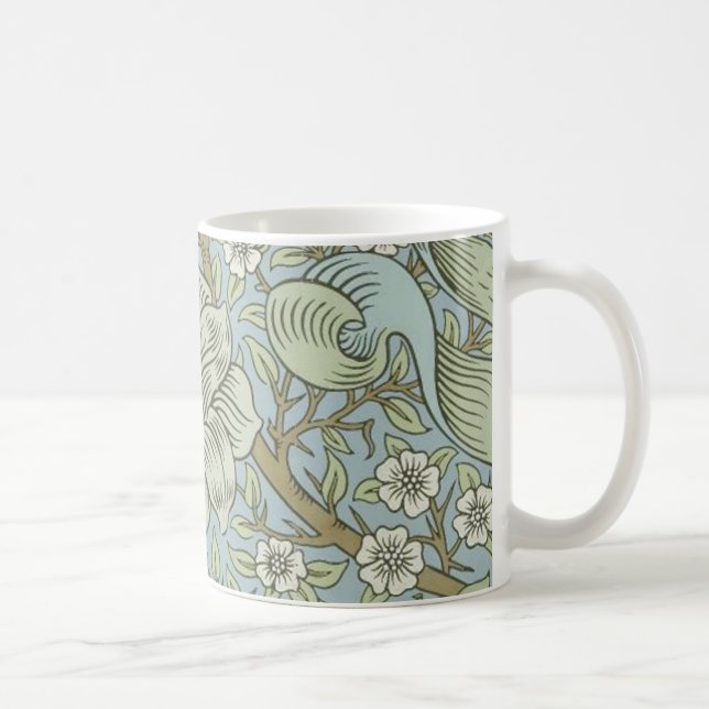 William Morris Spring Thicket: Antique Floral Coffee Mug (Right)