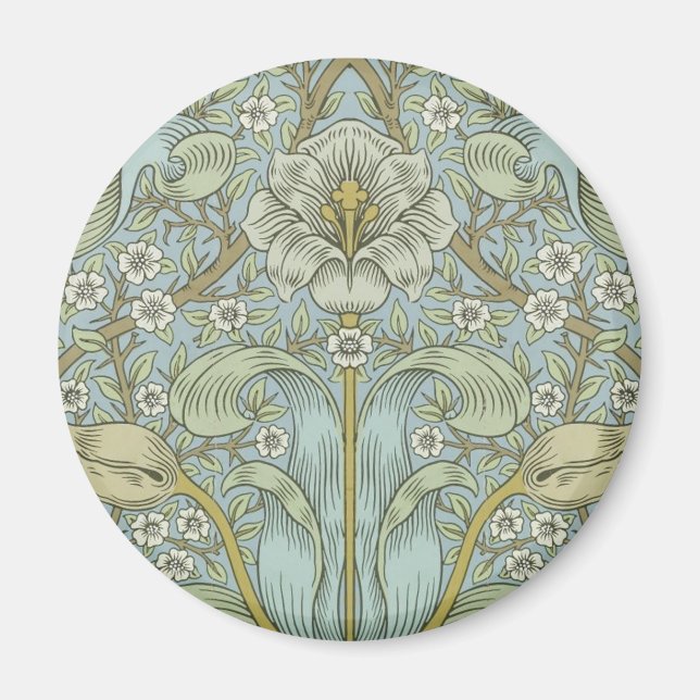 William Morris Spring Thicket: Antique Floral Magnet (Front)