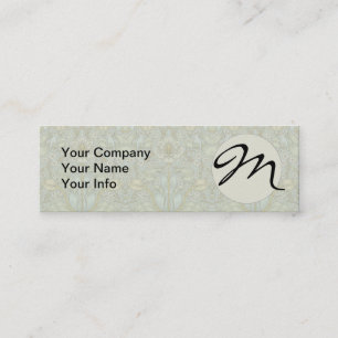 William Morris Spring Thicket: Antique Floral Mini Business Card