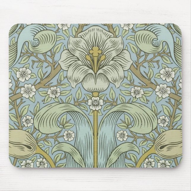 William Morris Spring Thicket: Antique Floral Mouse Pad (Front)