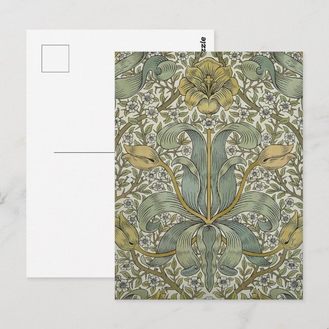 William Morris Spring Thicket Classic Pattern Postcard (Front/Back)