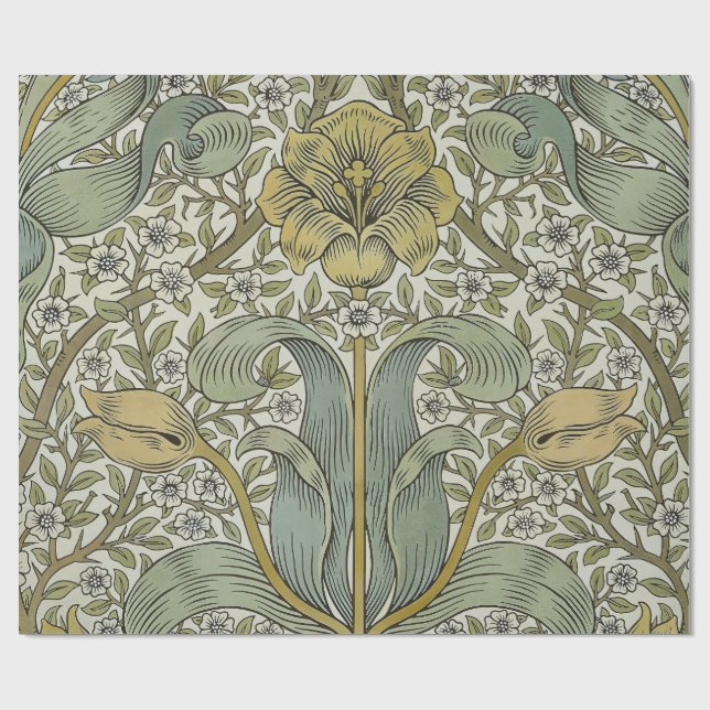 William Morris Spring Thicket Classic Pattern Wrapping Paper (Flat)