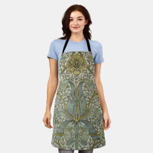 William Morris Spring Thicket Yellow Floral Art Apron