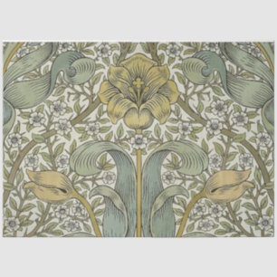 William Morris Spring Thicket Yellow Floral Art Tissue Paper