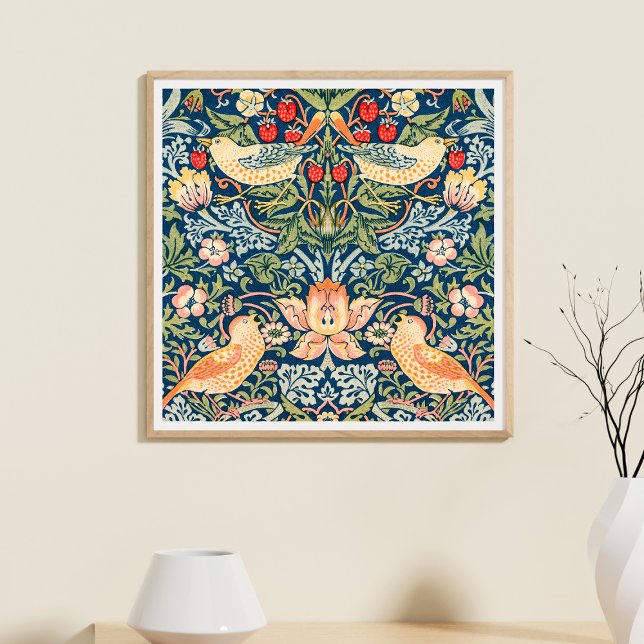 William Morris square poster Strawberry  (Creator Uploaded)
