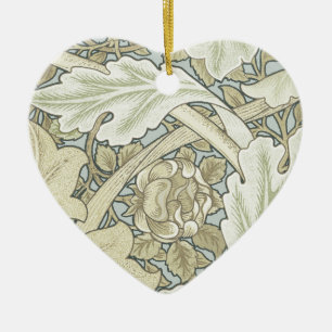 William Morris St James Acanthus Wallpaper Ceramic Tree Decoration