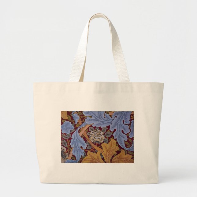 William Morris St James Acanthus Wallpaper Large Tote Bag (Front)