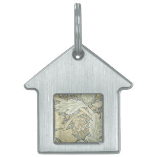 William Morris St James Acanthus Wallpaper Pet Name Tag
