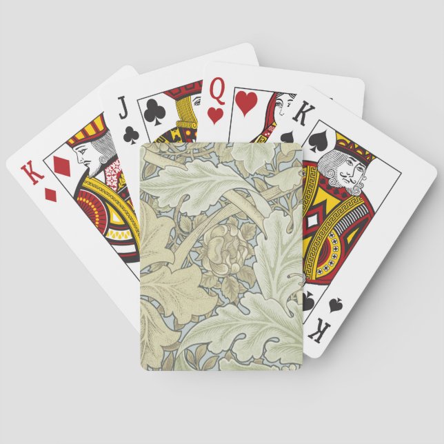William Morris St James Acanthus Wallpaper Playing Cards (Back)
