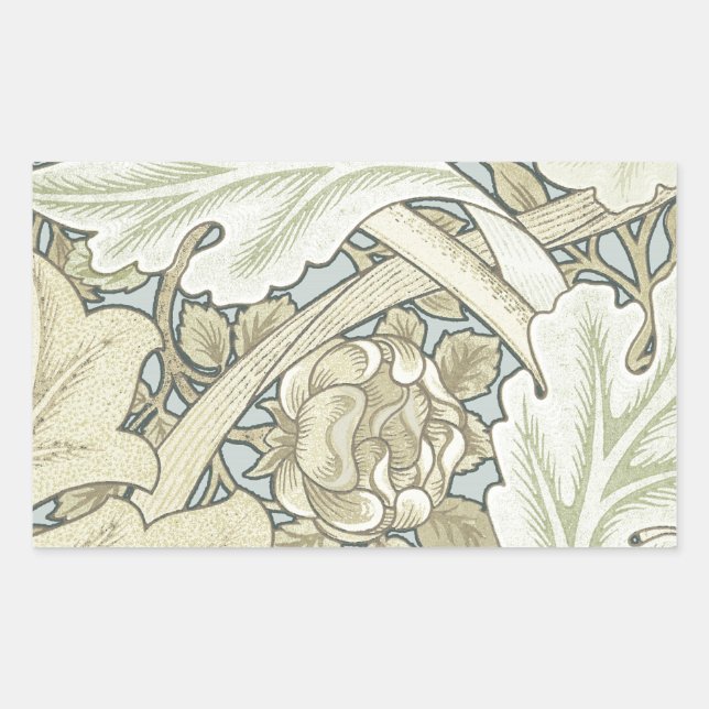 William Morris St James Acanthus Wallpaper Rectangular Sticker (Front)