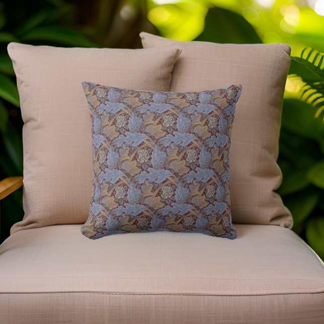 William * Morris St James Blue Brown Peach Cushion (Creator Uploaded)
